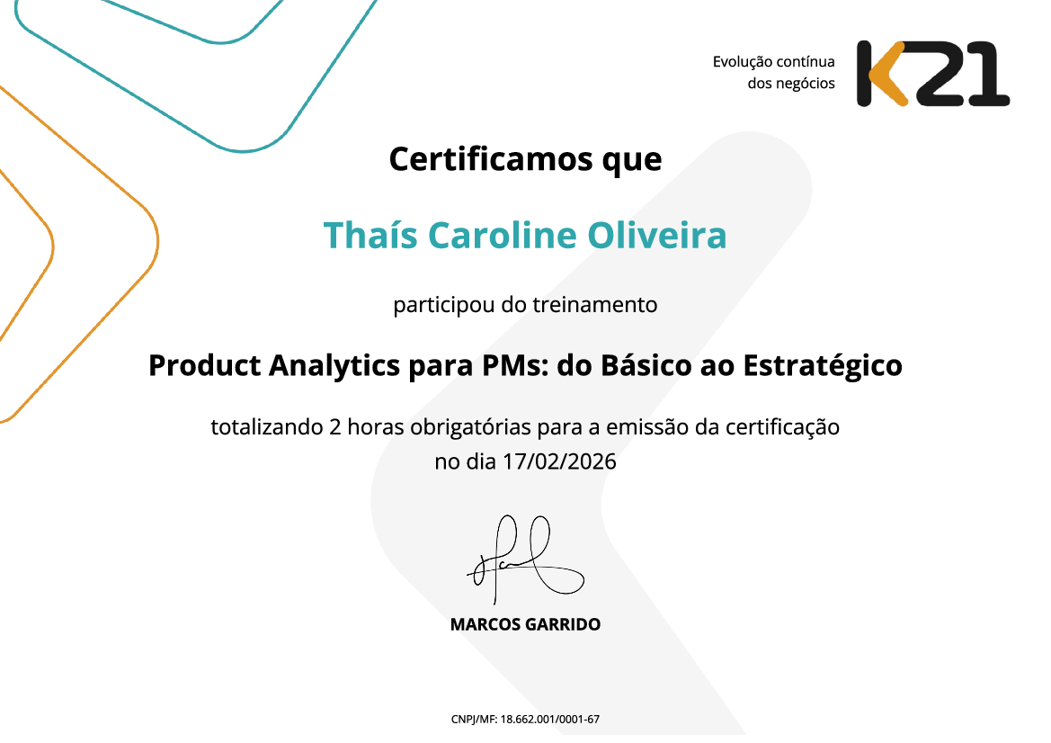 Certificado K21